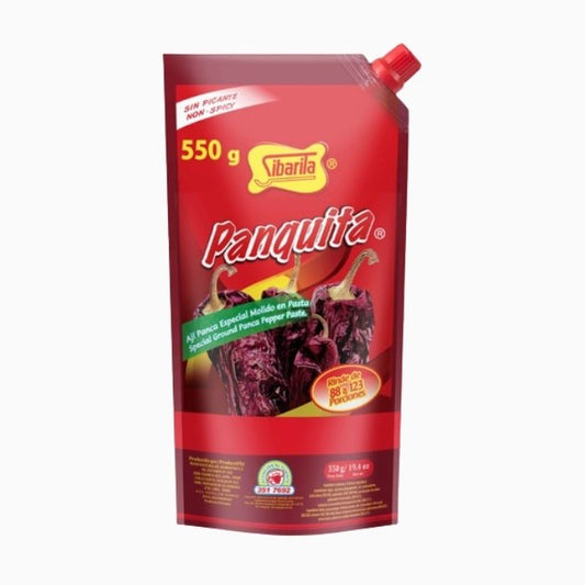 Aji Panca Panquita 550g, condiment liquide sans piquant, goût authentique de la cuisine latine.