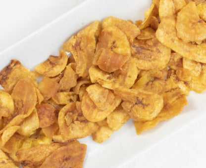 Chifles Salados Samai 75g, crispy fried green banana chips served as a savory snack.